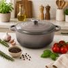 ENAMELED CAST IRON POT 24cm 4.2L GREY 7719