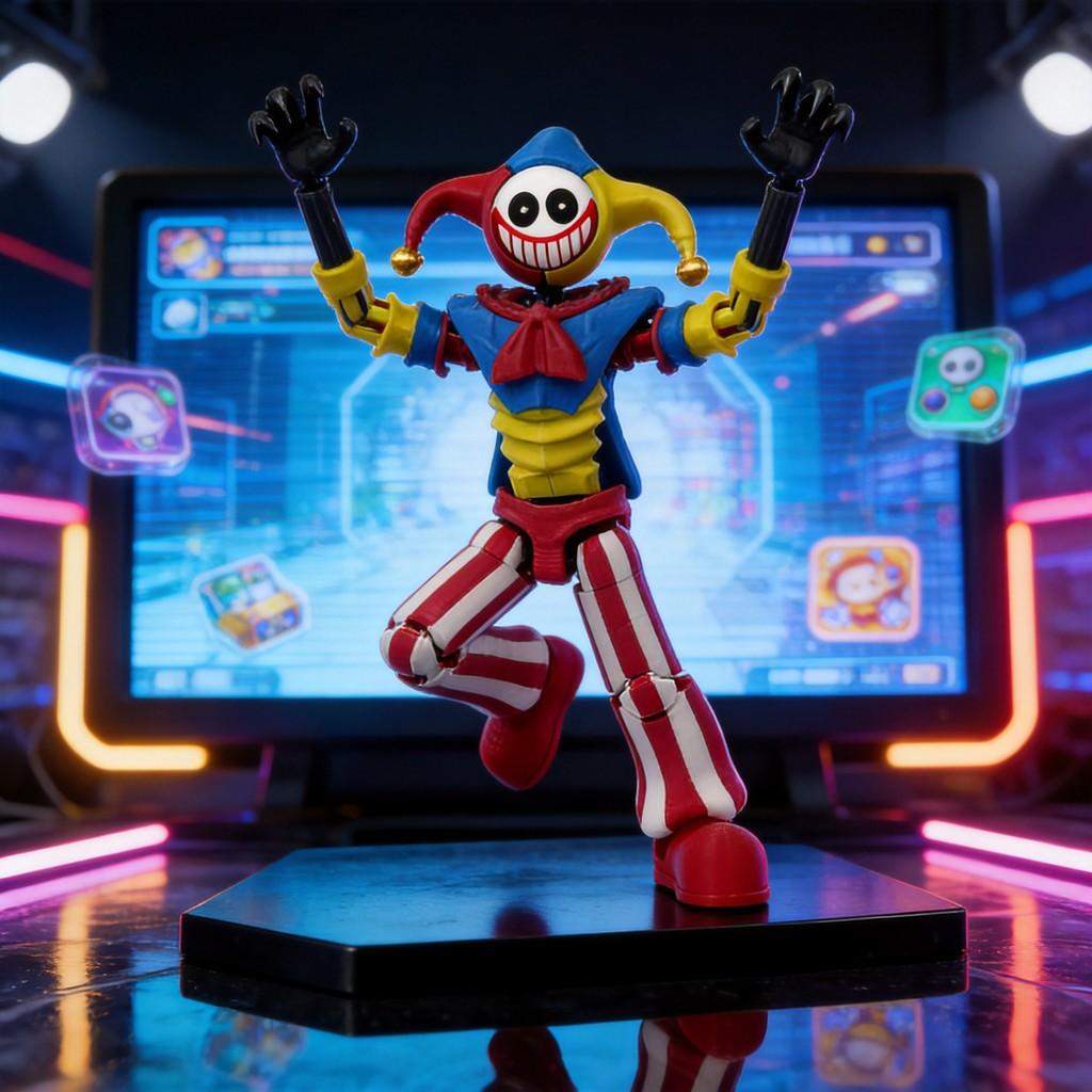 Poppy Playtime 5 Animowany Model z Ruchomym Błaznem Dla Entuzjastów Gier