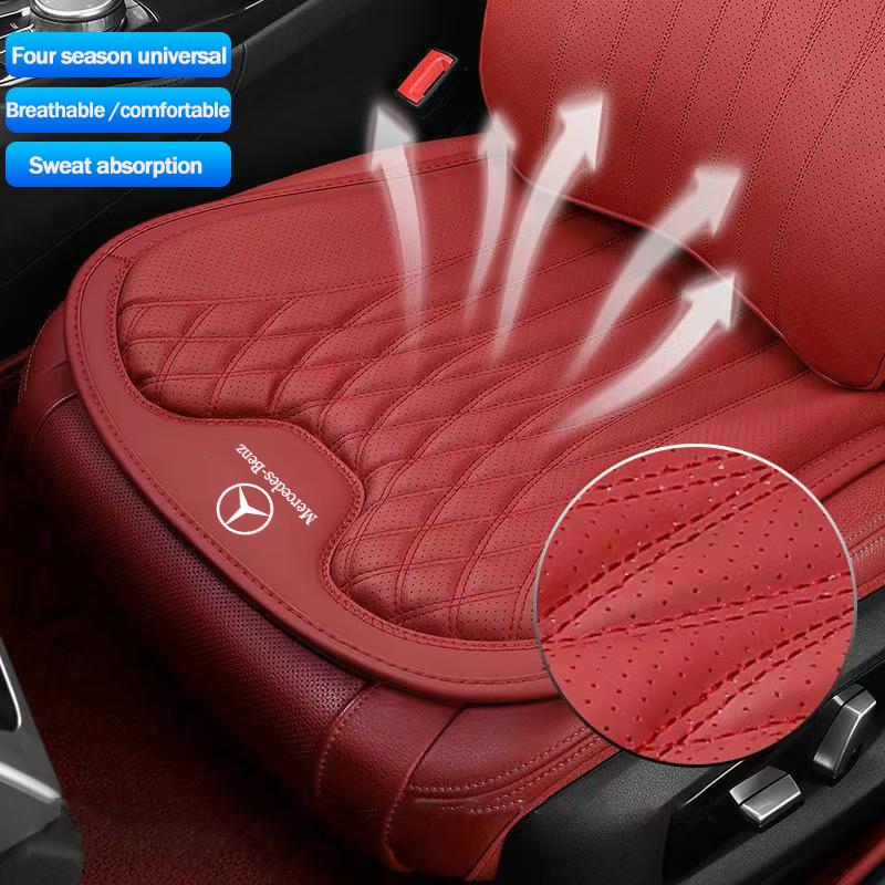 High-quality Leather Car Seat Cushion Lumbar Support Auto Interior For Mercedes Benz AMG A/B/C/E/S Class C200L W211 W212 GLK GLE JR9