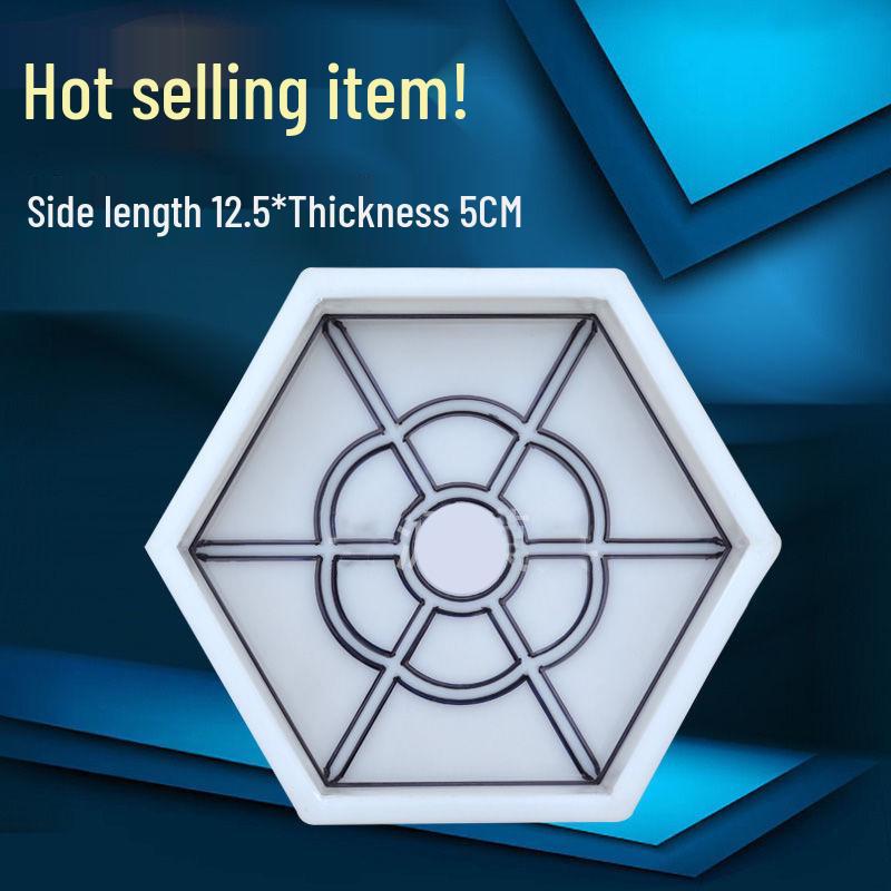 Hexagonal Colorful Brick Mold for Non-Slip Courtyard Tiles and Slope Protection