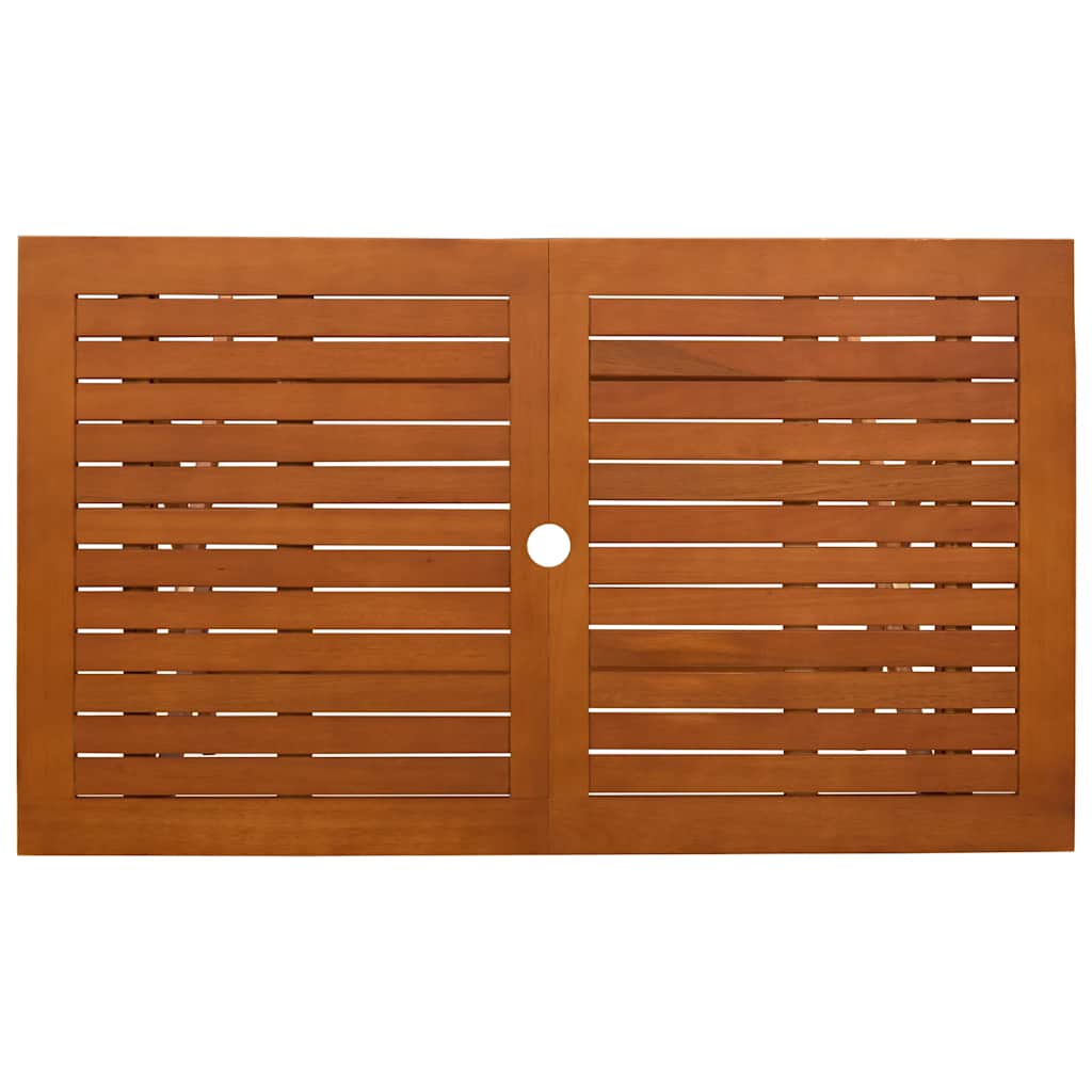 Folding Garden Table 120x70x75 cm Solid Eucalyptus Wood