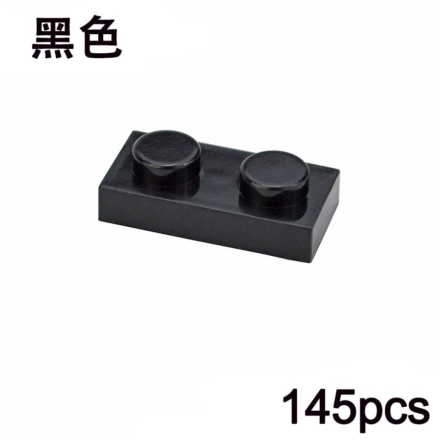 145Pcs MOC 1x2 Thin Plate Building Blocks - Educational Creative Bricks Compatible with 3023 for Kids