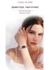 Mokga Women's Exquisite Rectangular Copper Bracelet Watch with Inlaid Diamond & Mother-of-Pearl, Waterproof Sunray Quartz Design.