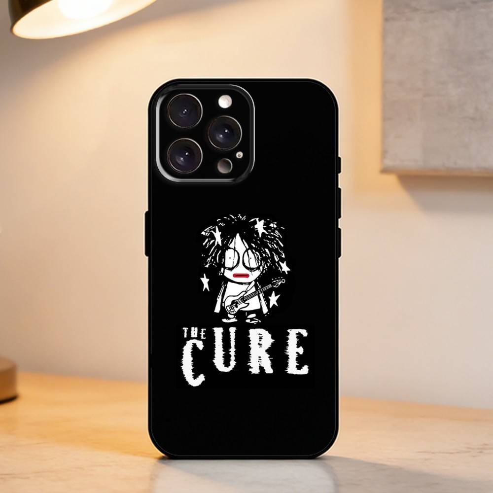 The Robert C-CureS Smith Robert Smith Phone Case For iPhone 17,16,15,14,13,12,11 Plus,Pro Max,XS,Soft Silicone Black Cover