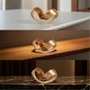 Geometric Loop Ornament Minimalist Abstract Sculpture Abstract Decorative Object Sculptural Decor Interlocking for Console Table