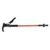 3 Section Aluminum Alloy Outdoor Trekking Pole ShockAbsorbing Walking Poles T Handle(T Handle Red )