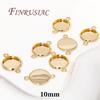 6/8/10mm Cabochon Base Tray Bezels Blank Setting For DIY Blank Pendant Trays Supplies For Jewelry Making Accessories