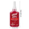 271 Threadlocker High Strength temperature  Strength Gel Screw Adhesive Lock Tight Seal Fasteners Anaerobic Curing Metal Glue,Rustproof  Removable