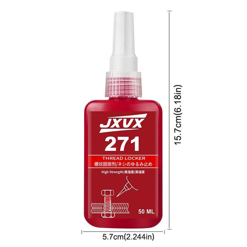 271 Threadlocker High Strength temperature  Strength Gel Screw Adhesive Lock Tight Seal Fasteners Anaerobic Curing Metal Glue,Rustproof  Removable
