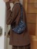 Joseph&Stacey Daily Shirring Shoulder Bag Navy Peony