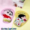 Crayon Shin-Chan Anime Mouse Pads With Silicone Wrist Rest 3D Gaming Mousepads Anti-Slip Soft Desk Mat Gift