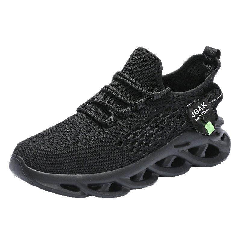Popular sports shoes men's foreign trade large size 50 ultra-light casual men's shoes twist bottom transport flying woven breathable running shoes men