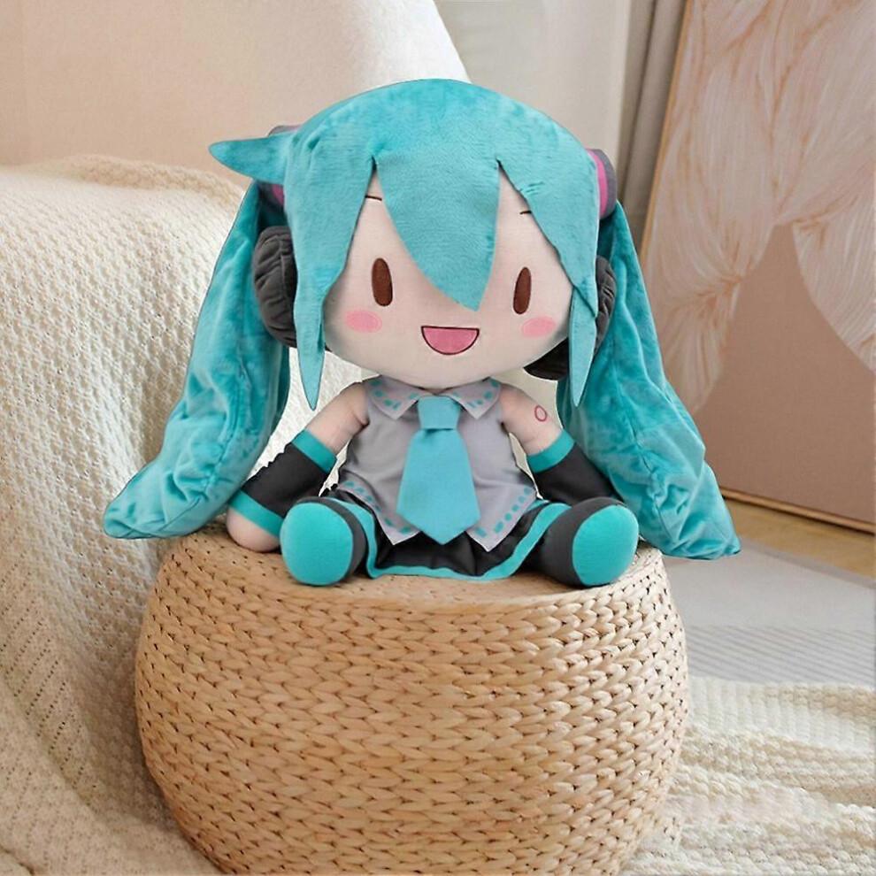 32cm Miku Plüschtier Anime Stofftier Mädchenpuppe - Niedliches Sammlerstück Weiches Kuschel-Plüschtier Geschenk für Kinder Fans