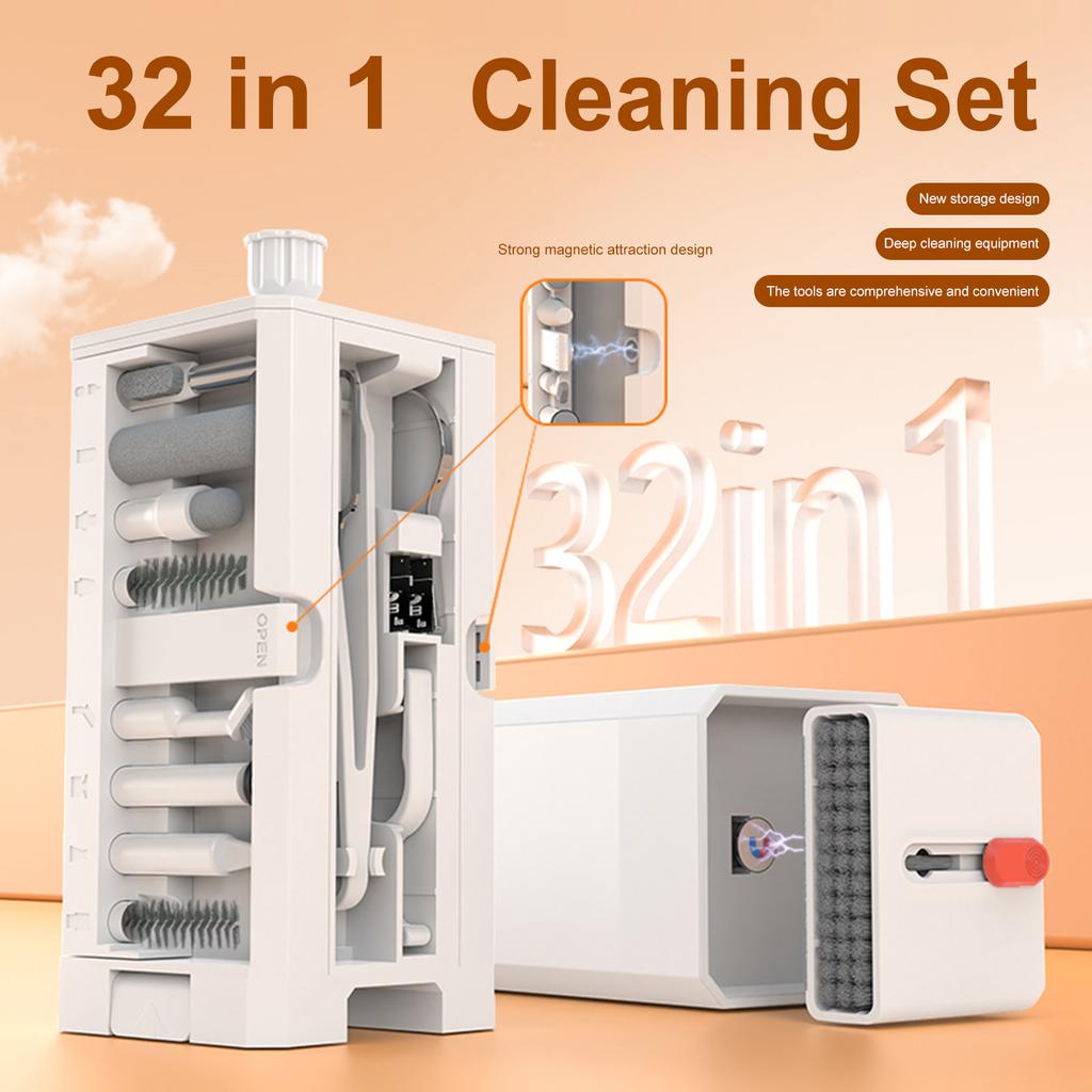 All-in-One Computer Screen Cleaning Brush Tool Lightweight PC Accessories Electronic Cleaner Kit for MacBook iPad iPhone Camera