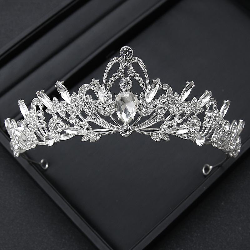 Crown Tiara Bride  Rhinestone Crown  Wedding Dress  Adult Ceremony Birthday  Princess Hair Accessories  Children
