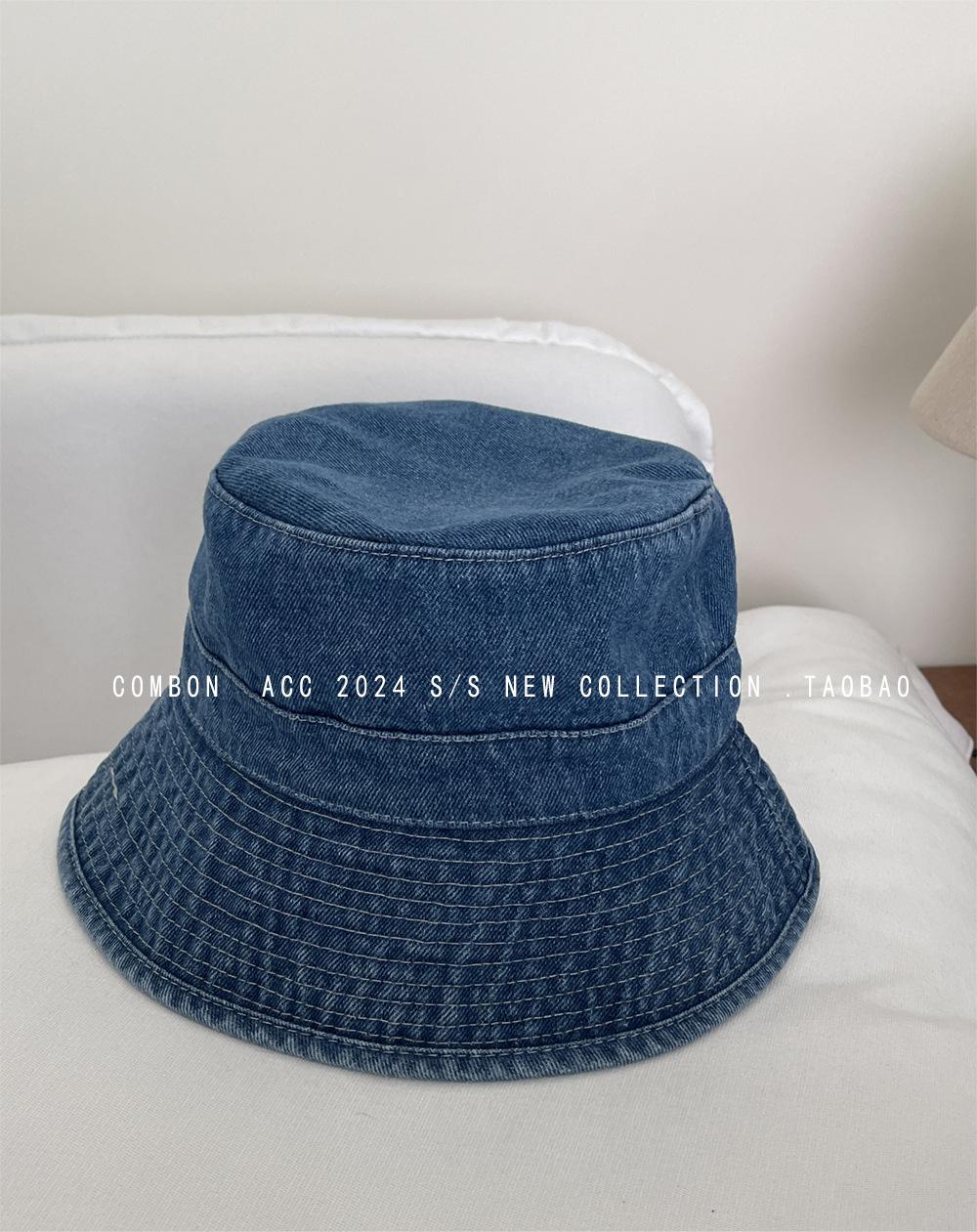 

Большая шляпа с обхватом головы, японская ретро-джинсовая шляпа-ведро, уличная шляпа с защитой от солнца, женская летняя шляпа с козырьком от солнца, мужская шляпа с козырьком One Size: (53-58cm) Adjustable