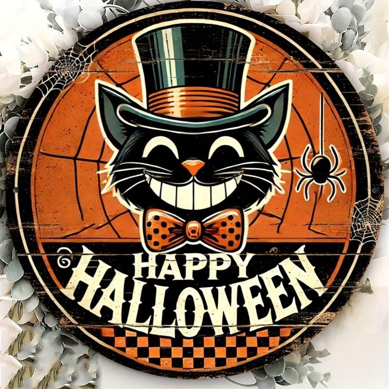 2D Flat Hanging Decorative Metal Sign Hand Painted Art