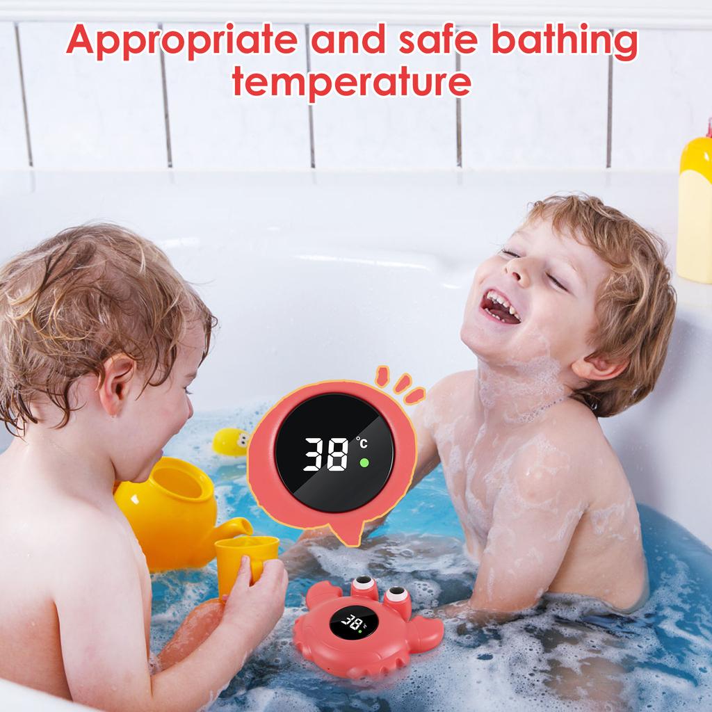 Baby Bath Temperature Meter Crab Little Yellow Duck Thermometer Baby Bathtub Shower Water Thermometer Baby Safe Floating Digital