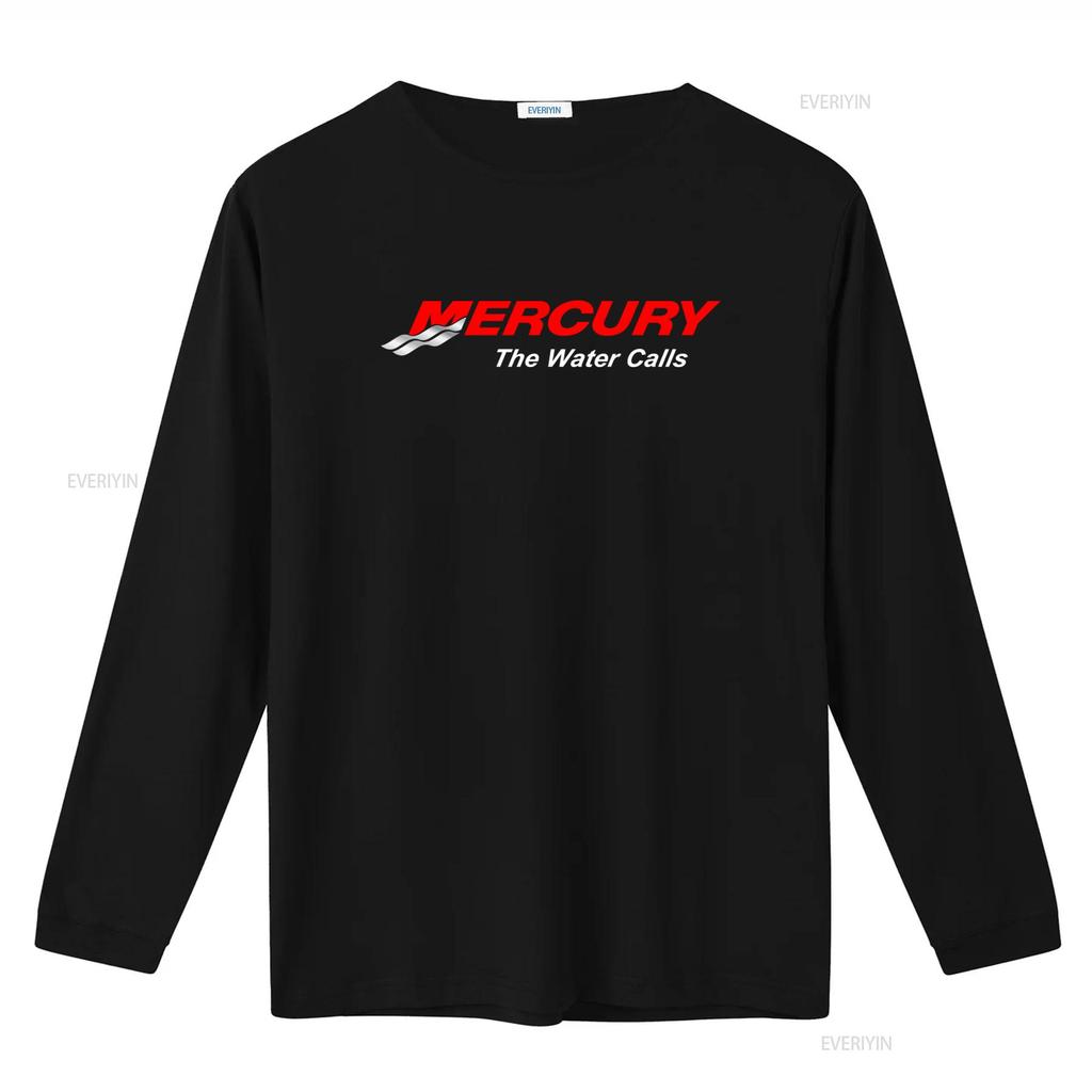 Mercury Marine Boats Logo Outboards Mercruiser T Shirt The Water Calls vintage Washed Breathable Versatile Comfortable