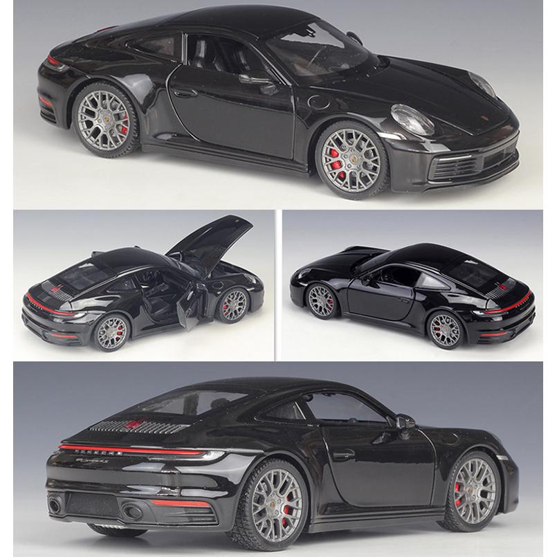1/24 Welly Porsche 911 Carrera 4S Coupe Model de mașină sport din aliaj turnate sub presiune Vehicule de jucărie din metal Model de mașină de simulare Cadouri pentru copii