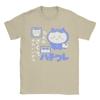 Blue Pijama Hachiware Chiikawas TShirts for Men  Awesome Pure Cotton Tees Crew Neck Short Sleeve T Shirt 4XL 5XL 6XL Clothes