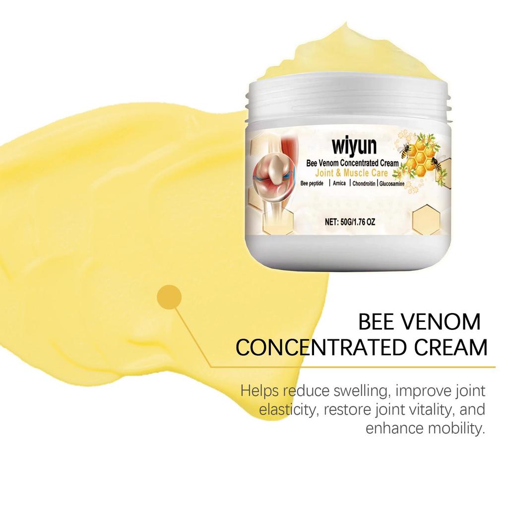 Bee Venom Body Cream Gentle Moisturizing Apply Wrists Knees Body Massage Topical Repair Cream