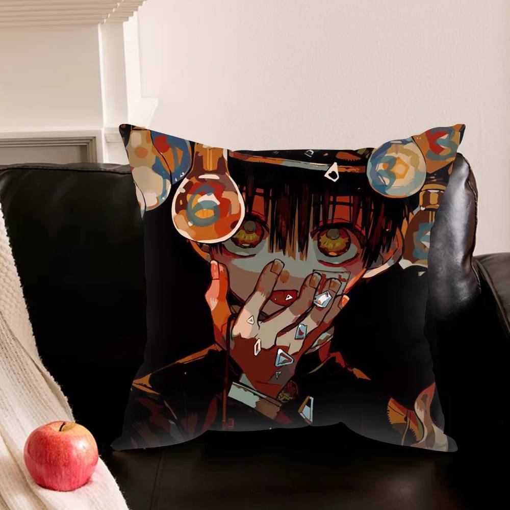 Manga Toilet-Bound Hanako-Kun Pillowcase For Sofa Room Office Decor Printing Protector Cushion Cover Valentine Gift Custom