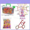 Brinquedo de Blocos de Construção Educativos Para Meninas de 3 Anos Conjunto de Brinquedos Quebra-Cabeça Smart Stick