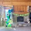 Green Happy Birthday Banner With White Letters, Swallowtail Design Hanging Signs Party Decorations