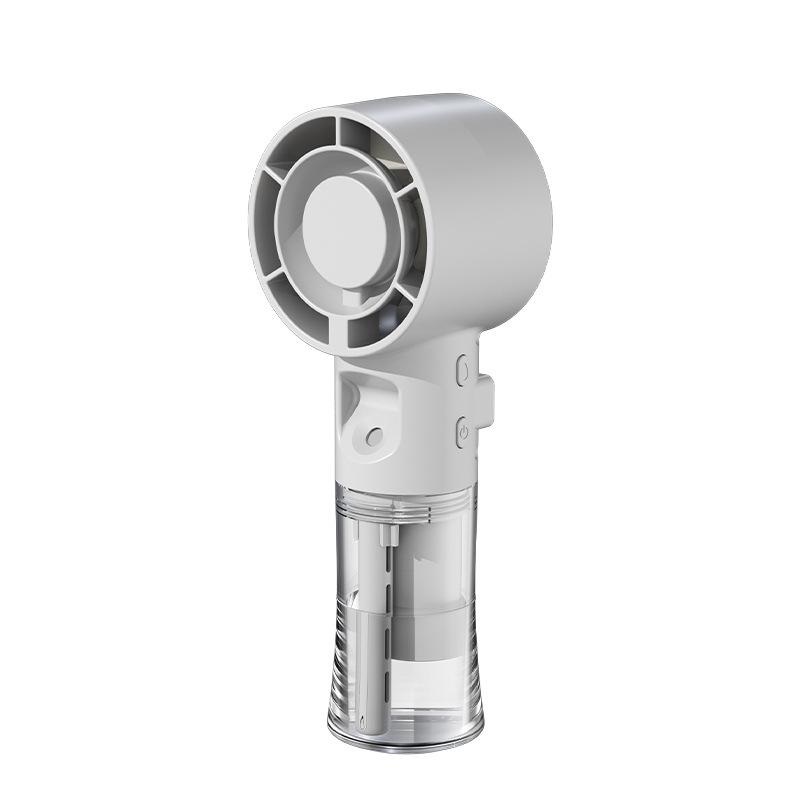 

2026 Multi-functional USB Handheld Neck Fan: Small, High-Speed, Spray Humidifier белый