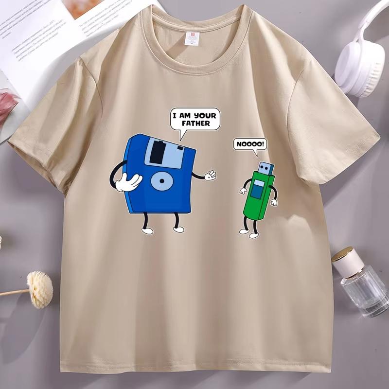 Ich bin dein Vater Meme T-Shirt Lustiger Tech-Humor Diskette USB Top Computeringenieurwesen für Männer Frauen Kleidung Vater und Sohn