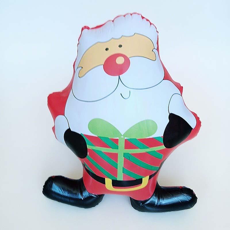 1 Piece 55Cm Pvc Inflatable Tumbler Santa Claus Snowman Reindeer Shape Cartoon Balloon Christmas Party Decoration Large Balloon