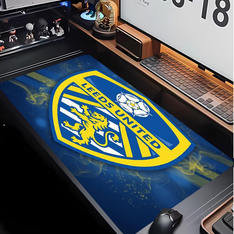 Leeds United Fußballmuster Mauspads Nicht?Rutschfestes Gummi-Basis Gaming-Mauspad Für Schreibtisch Büro Zuhause