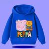 Peppa Pig Children's Hooded Sweatshirt 2026 New Style Cartoon Print Boys' Sport Shirt Girls' Casual Shirt