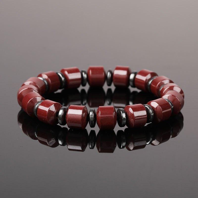 JYL TS Bracelet Couple Magnetic  Healing Stone Charm Balances Energy & Bond T513 темные печени