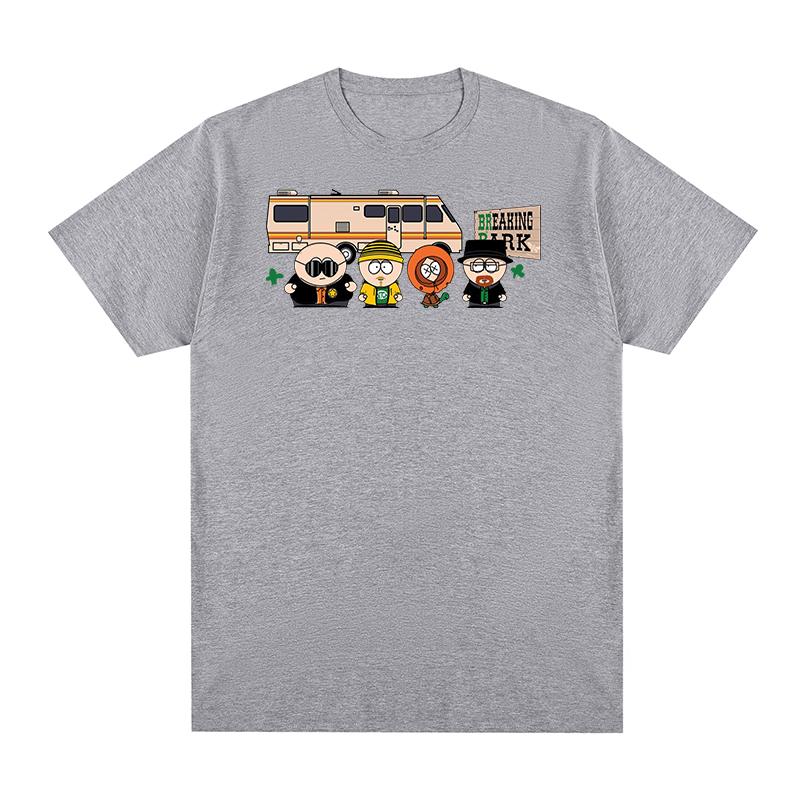 Breaking Bad t-shirt Park Print Fashion Clothing Chicken Brothers Y2k Streetwear Cotton Men T shirt New TEE TSHIRT Womens tops