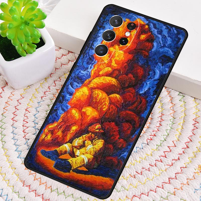 Fire Fighter Hero Phone Case for Samsung Galaxy Note 10 Pro S26 Ultra S23 S24 FE S25 S21 S22 PLUS Shockproof Cove