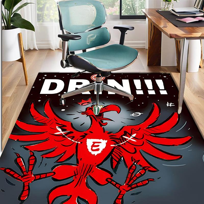 Eintracht Frankfurt Pattern Rug, Indoor/Outdoor Mat, for Picnic, Gameroom, Bedroom, Office, Living Room, Home Decor Carpet, Birthday Gift
