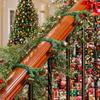 Banister Garland Ties 8 Piece Ribbon Hanger Reusable With Bells Garland Ties For Stairs For Christmas Tree Lights Bows Stairs
