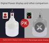 Rechargeable LED Emergency Light with Digital Display for Outdoor Night Stalls
