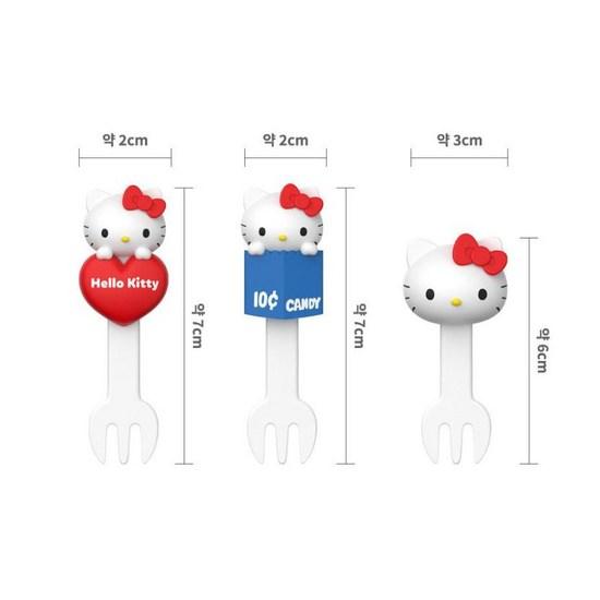 BoFriends Sanrio Hello Kitty Lunch Box Dessert Pork Pick Licensed Set of 6, a Popular Character In Korea