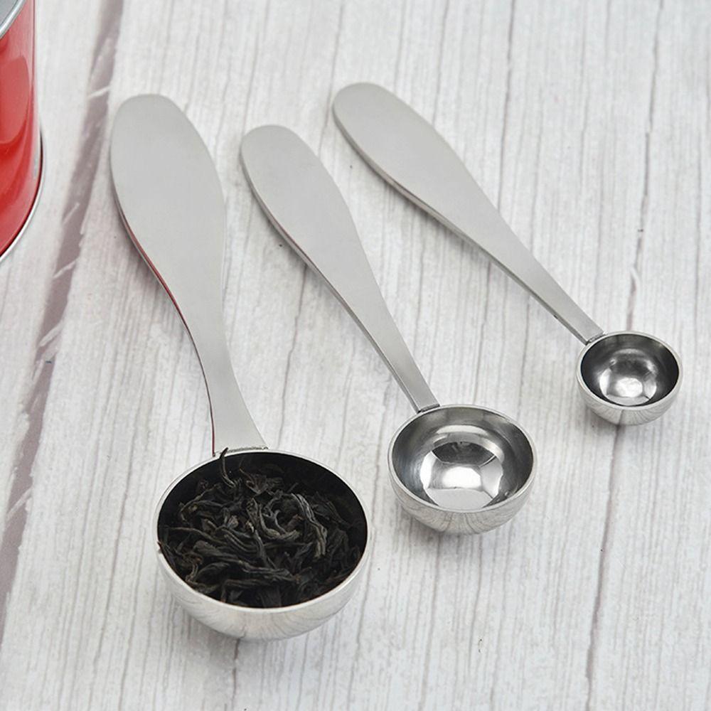 

Juice Milk Powder Coffee Spoon Stainless Steel Stirring Spoon Tea Dessert Spoon Kitchen Tools S