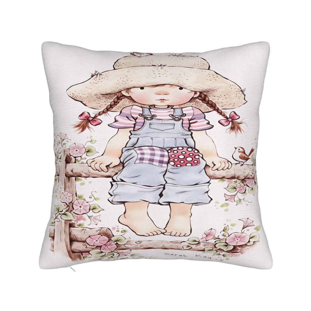 Art Sarah Kay Swing Girl Pillow Cover Comfy Cushion Cover Funny Pillow Case For Office Car Home Decor