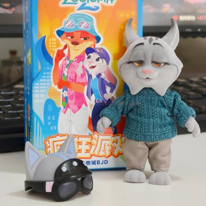 Genuine Zootopia Crazy Party2 Series Bjd  Cute Trendy Articulated Jointed Action Figurine Collectible Model Ornament Present