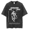 Anime Deadman Wonderland Shiro Graphic T Shirt Men Women Manga T-shirts Vintage Washed Tee Harajuku Oversized T-shirt
