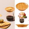 Charcuterie Board Safety Wine Coaster Wooden Non-toxic Wooden Red Wine Lid Odorless Splashproof Dessert Wooden Tray Bar Supplies