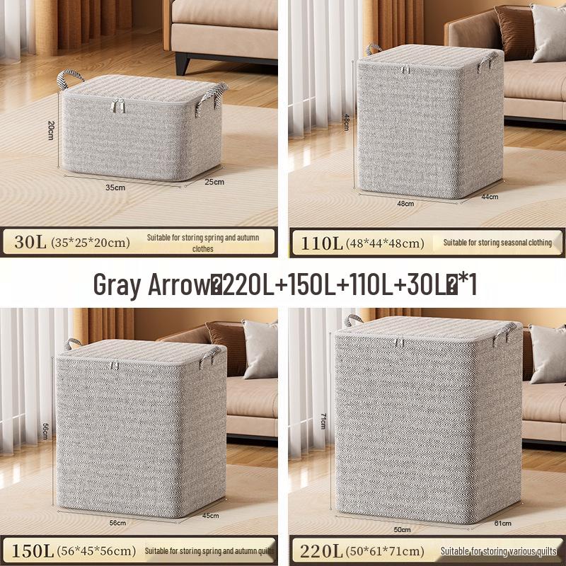 

Сумка для хранения одежды и одеял большой вместимости для дома 30L