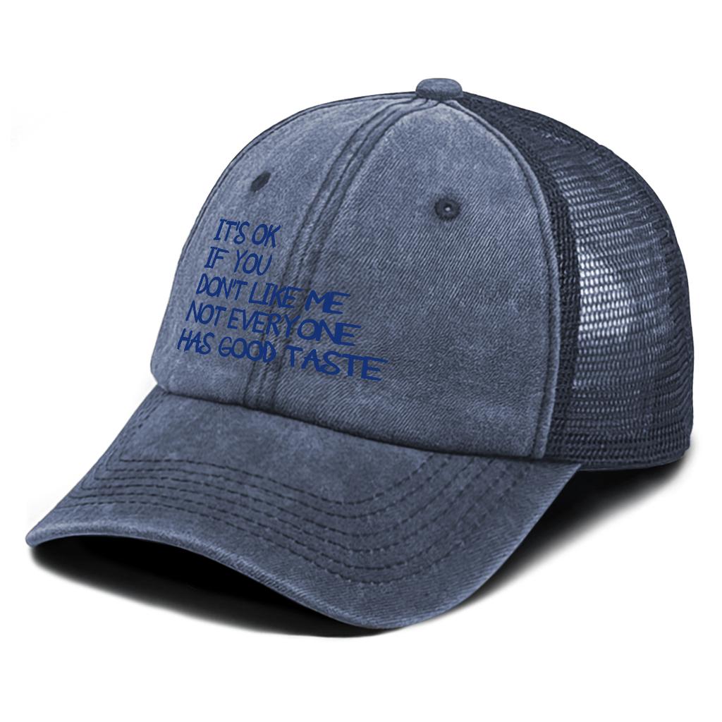 ITS OK IF YOU DONT LIKE ME Printed Baseball Cap Adjustable Multicolor Casual Stylish Sports Hat For Women Street Style Golf Hike