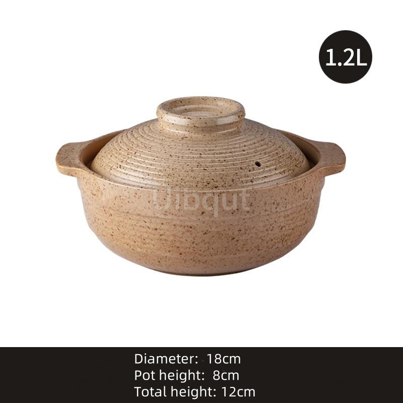 hot pot casserole Japanese pan rice small Ceramic tile old high temperature dry stew deep soup pot cookware clay cooking pot