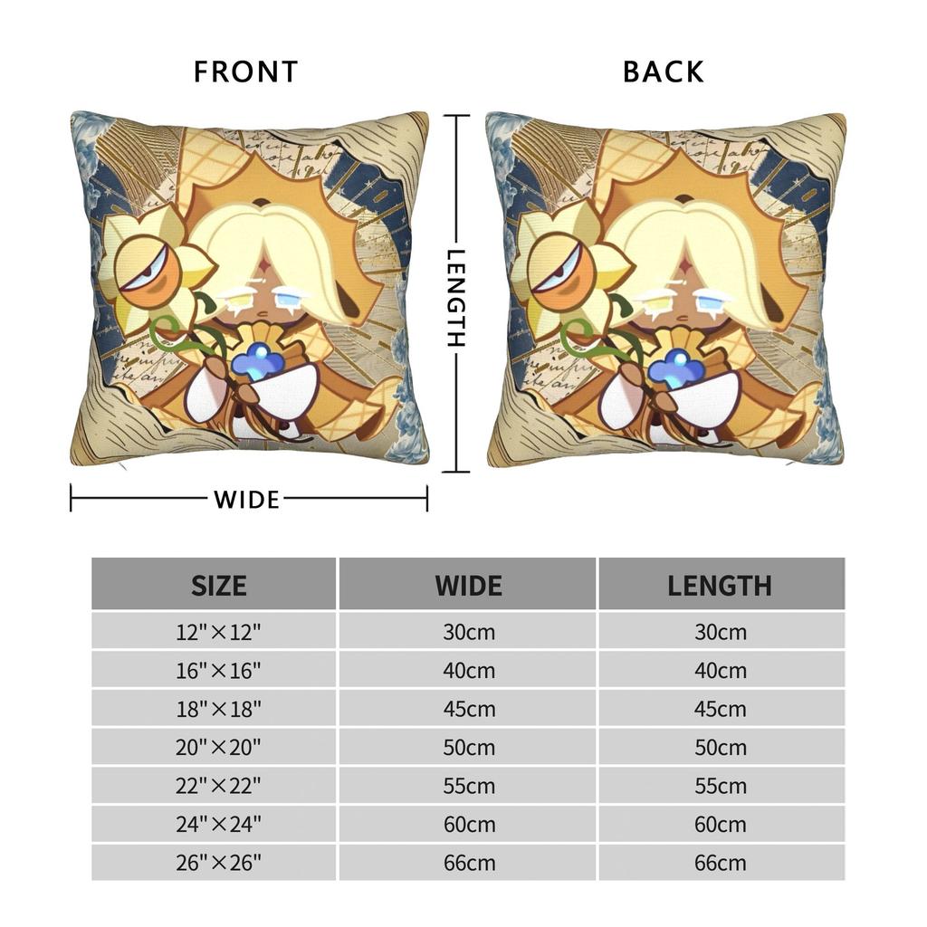 Decorative Pillowcase Cookie Run Kingdom Accessories Home  Throw Pillow Case Cover Square Multi-Size